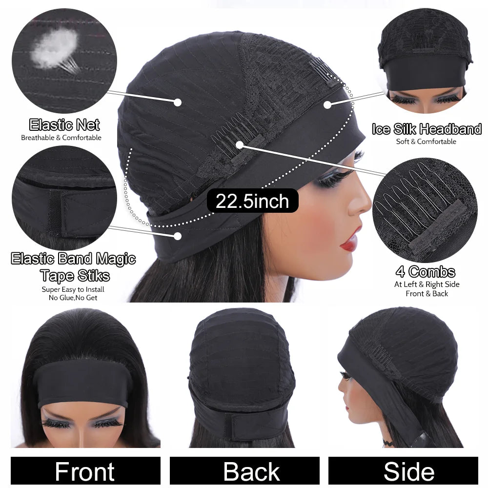 Perruque bando Human Hair Body Wave