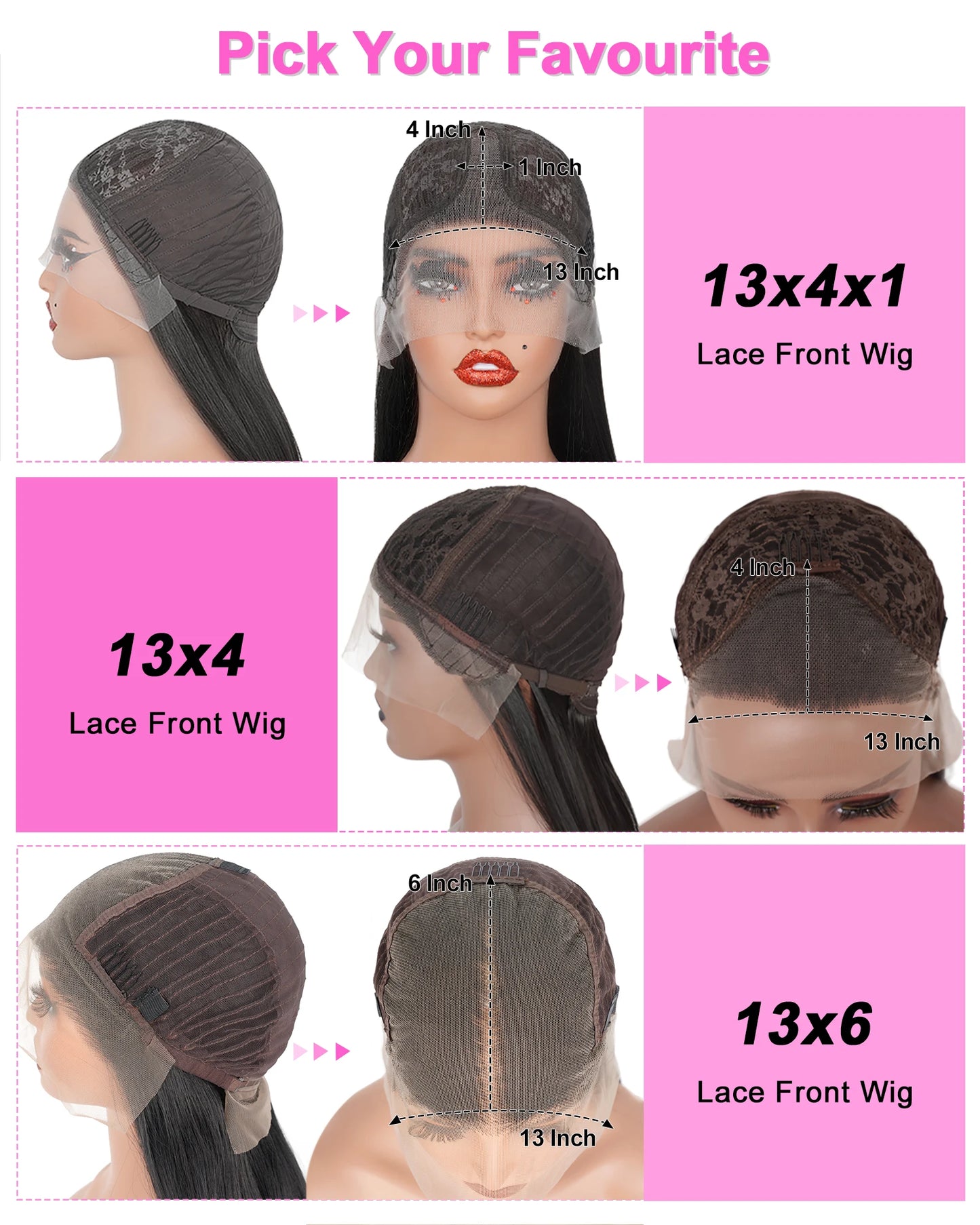 Perruque blend hair preepilée à couches dégradées